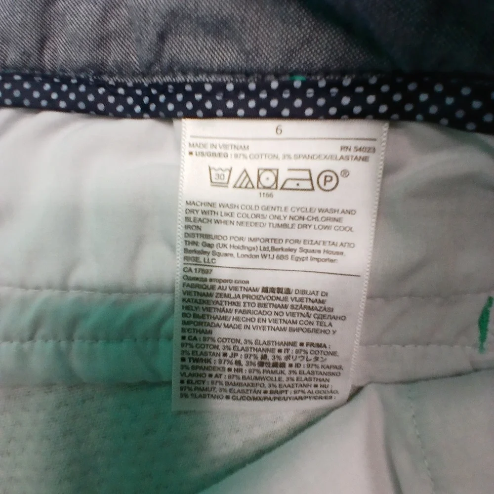 Banana Republic Hampton Fit Pants 6 Green‎ Geometric Honeycomb Workwear Preppy
